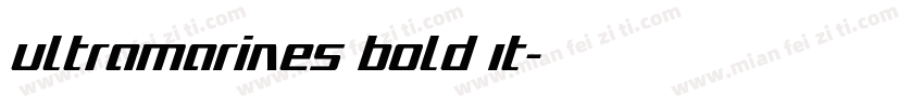 Ultramarines Bold It字体转换